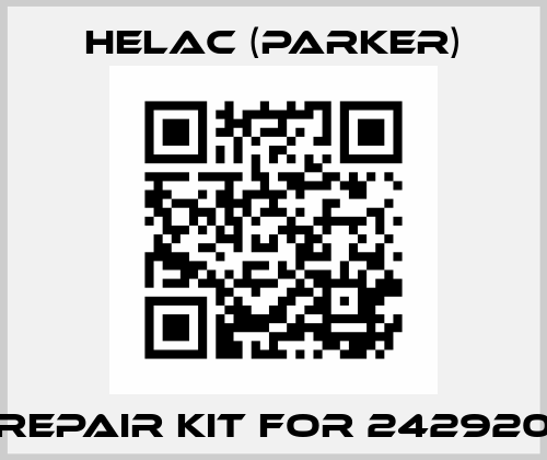 Repair kit for 242920 Helac (Parker)