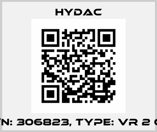P/N: 306823, Type: VR 2 C.1 Hydac