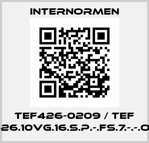 TEF426-0209 / TEF 426.10VG.16.S.P.-.FS.7.-.-.O.- Internormen