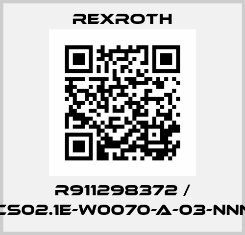 R911298372 / HCS02.1E-W0070-A-03-NNNN Rexroth