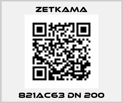 821AC63 DN 200 Zetkama