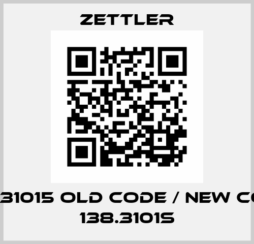 138.31015 old code / new code 138.3101S Zettler