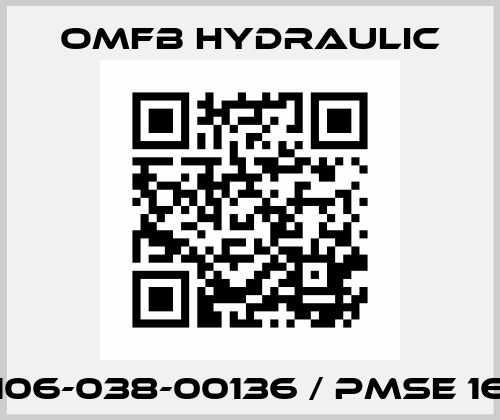106-038-00136 / PMSE 16 OMFB Hydraulic