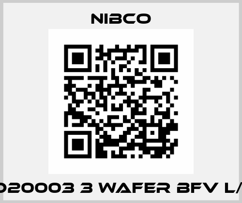 WD20003 3 WAFER BFV L/LK Nibco