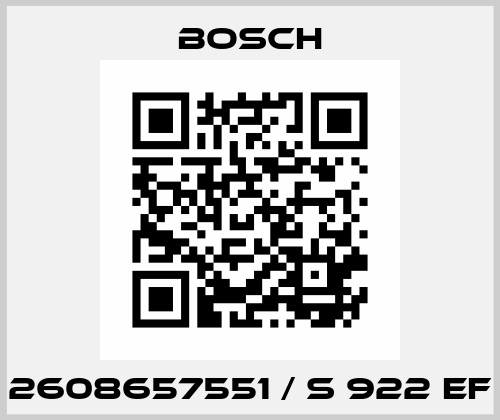 2608657551 / S 922 EF Bosch