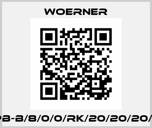 VPB-B/8/0/0/RK/20/20/20/20 Woerner