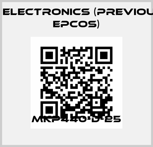MKP440-D-25 TDK Electronics (previously EPCOS)