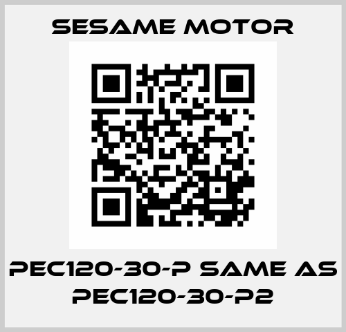 PEC120-30-P same as PEC120-30-P2 Sesame Motor