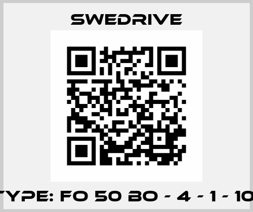 Type: FO 50 BO - 4 - 1 - 101 Swedrive