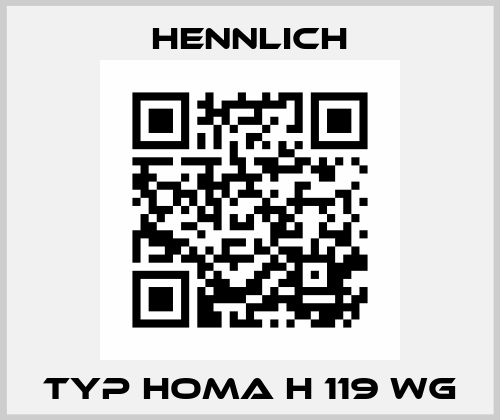 Typ HOMA H 119 WG Hennlich