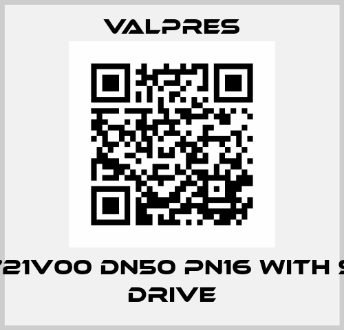 Typ 721V00 DN50 PN16 with SR100 drive Valpres