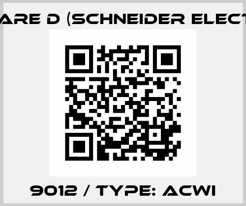 9012 / TYPE: ACWI Square D (Schneider Electric)