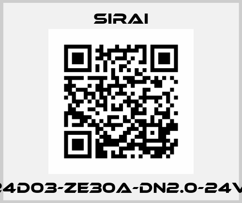 V124D03-ZE30A-DN2.0-24VDC Sirai