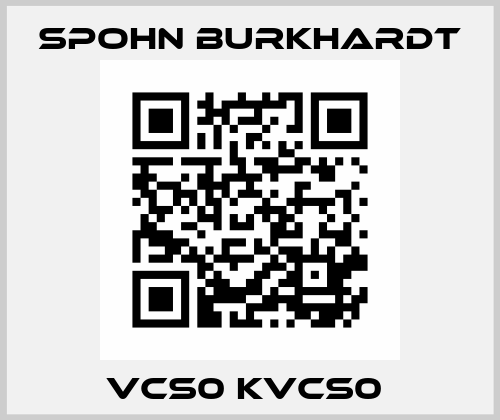 VCS0 KVCS0  Spohn Burkhardt