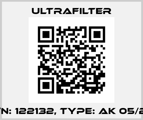 P/N: 122132, Type: AK 05/20 Ultrafilter