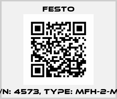 P/N: 4573, Type: MFH-2-M5 Festo
