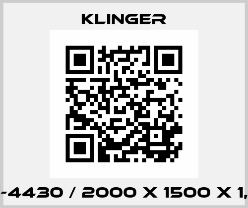 C-4430 / 2000 X 1500 X 1,5 Klinger