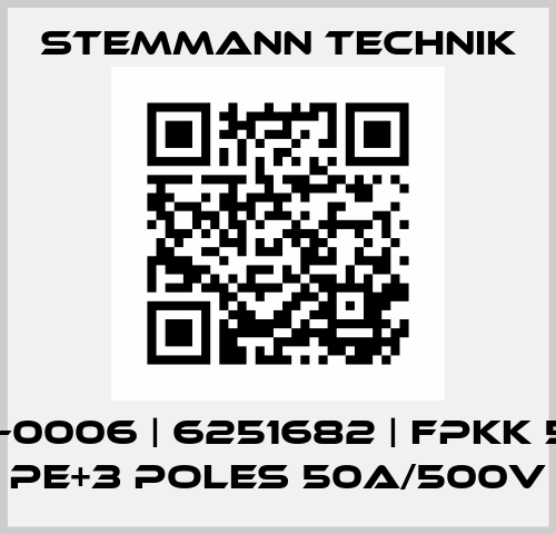 NESR-0006 | 6251682 | FPKK 54-50 PE+3 POLES 50A/500V Stemmann Technik
