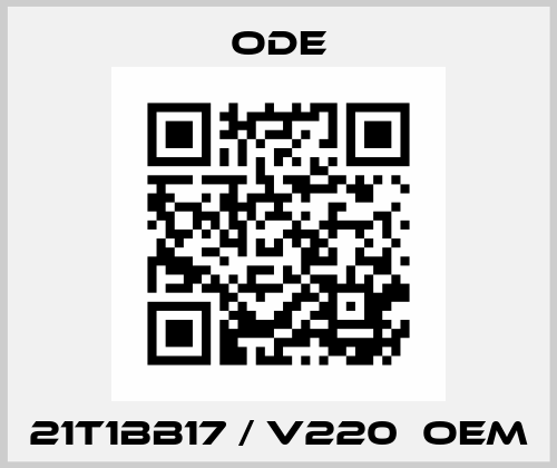 21T1BB17 / V220  OEM Ode