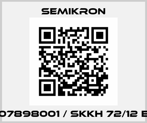 07898001 / SKKH 72/12 E Semikron