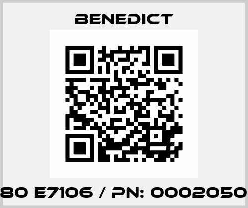 N80 E7106 / PN: 00020500 Benedict