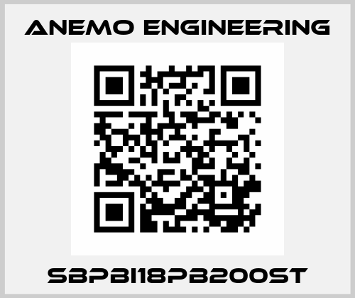 SBPBI18PB200ST Anemo Engineering