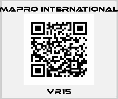 VR15 MAPRO International