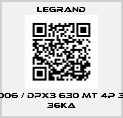 422006 / DPX3 630 MT 4P 320A 36kA Legrand