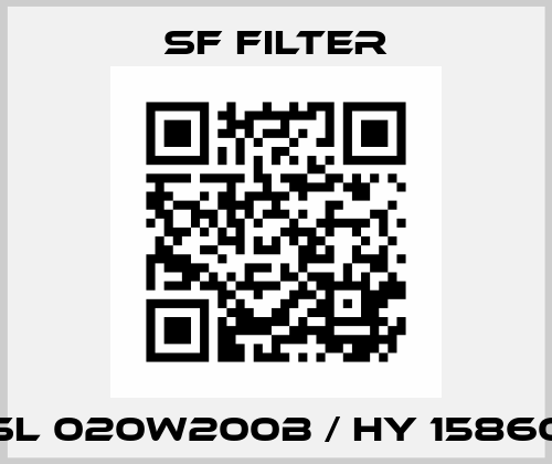 SL 020W200B / HY 15860 SF FILTER