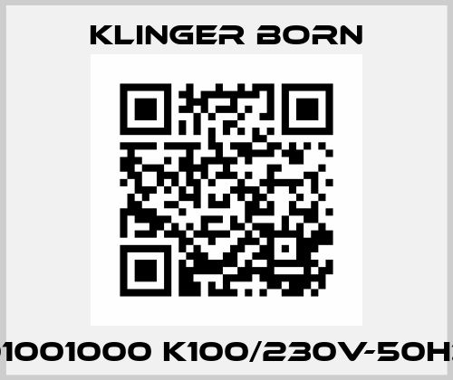 01001000 K100/230V-50Hz Klinger Born