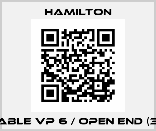 5 M CABLE VP 6 / OPEN END (355110) Hamilton