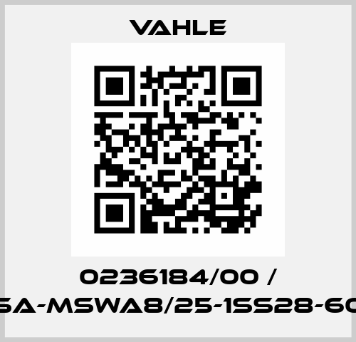 0236184/00 / SA-MSWA8/25-1SS28-60 Vahle