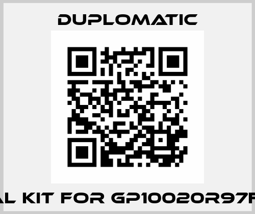 seal kit for GP10020R97F10N Duplomatic