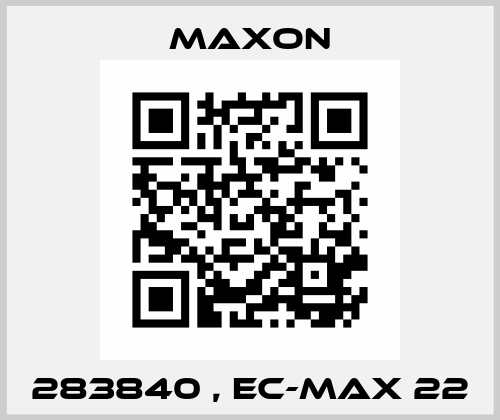 283840 , Ec-Max 22 Maxon