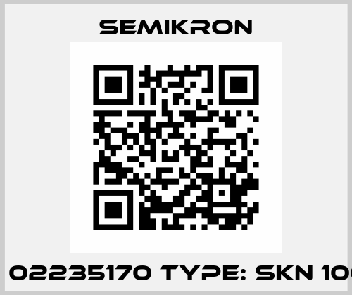 P/N: 02235170 Type: SKN 100/12 Semikron