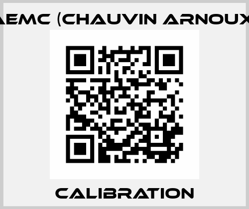 Calibration AEMC (Chauvin Arnoux)