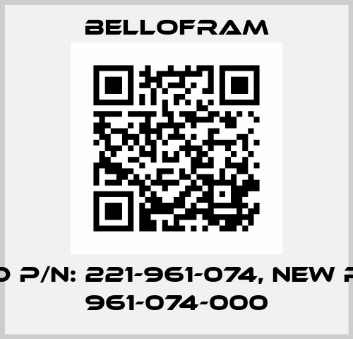 old p/n: 221-961-074, new p/n: 961-074-000 Bellofram