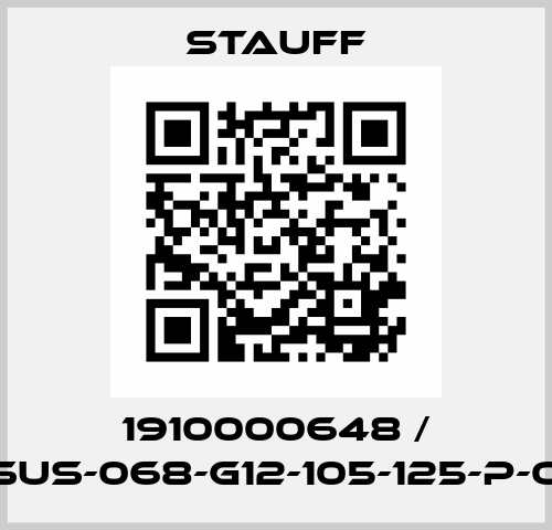1910000648 / SUS-068-G12-105-125-P-O Stauff
