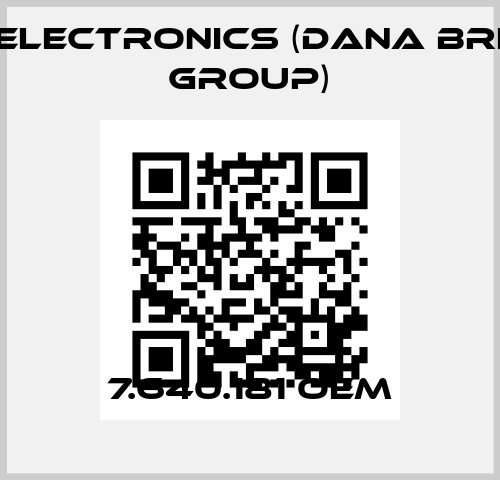 7.640.181 OEM BPE Electronics (Dana Brevini Group)