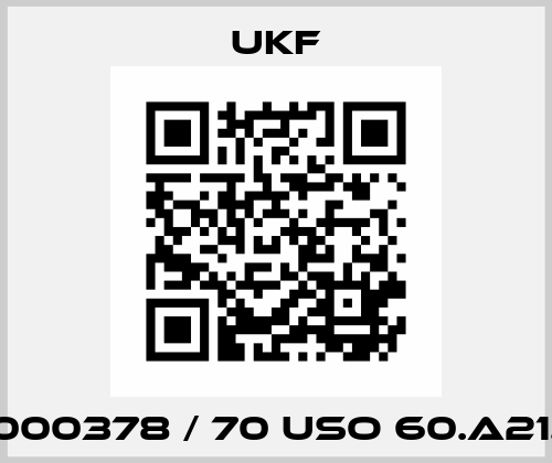 UKF000378 / 70 USO 60.A21.I/1.M UKF