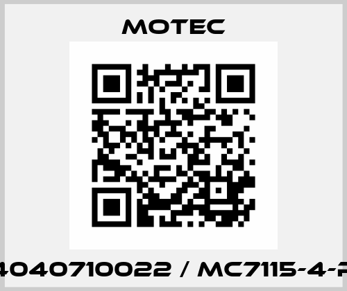 4040710022 / MC7115-4-P Motec