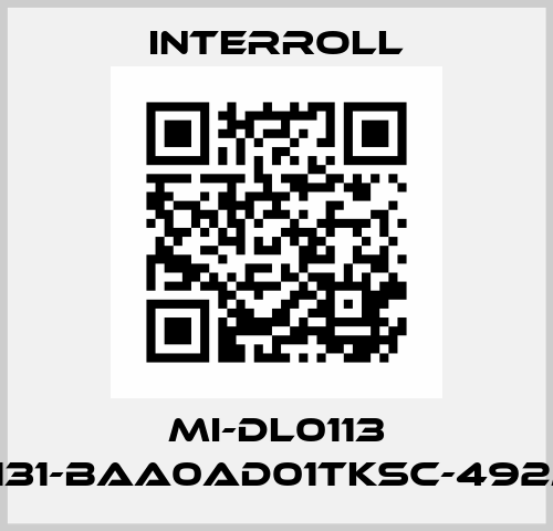 MI-DL0113 DL1131-BAA0AD01TKSC-492mm Interroll