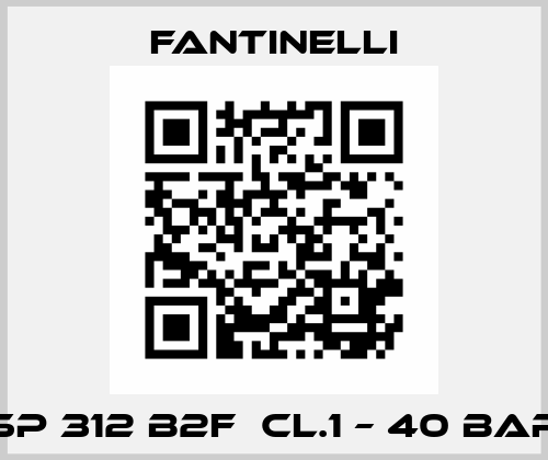 SP 312 B2F  cl.1 – 40 bar Fantinelli