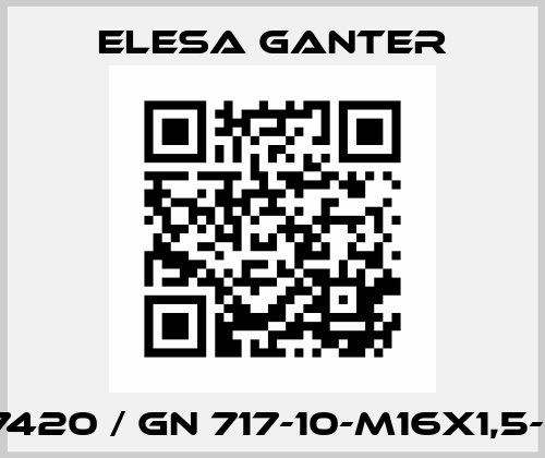 GN. 37420 / GN 717-10-M16X1,5-CK-ST Elesa Ganter
