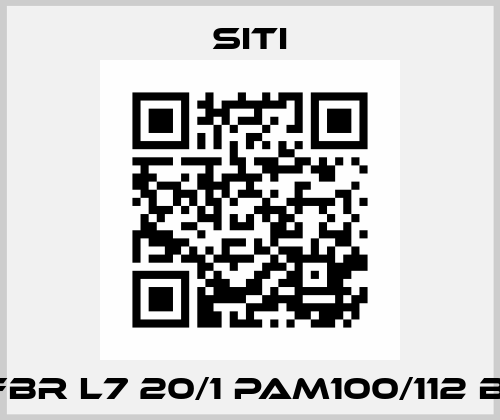 MI110FBR L7 20/1 PAM100/112 B14/B5 SITI