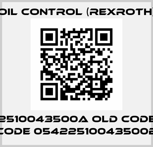 05422510043500A old code, new code 05422510043500B Oil Control (Rexroth)