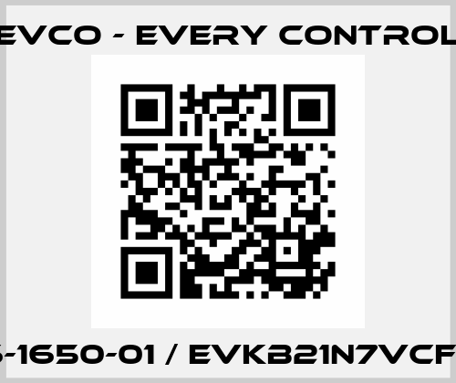 7796-1650-01 / EVKB21N7VCFXX01 EVCO - Every Control