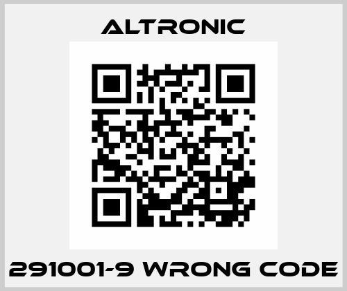 291001-9 wrong code Altronic