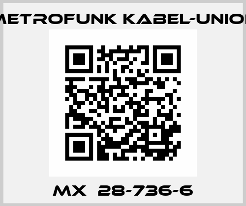 MX  28-736-6 METROFUNK KABEL-UNION