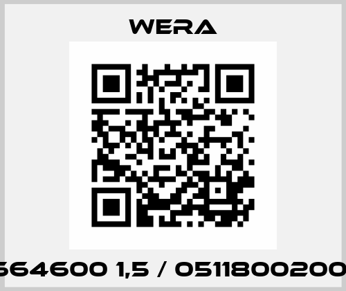 664600 1,5 / 05118002001 Wera